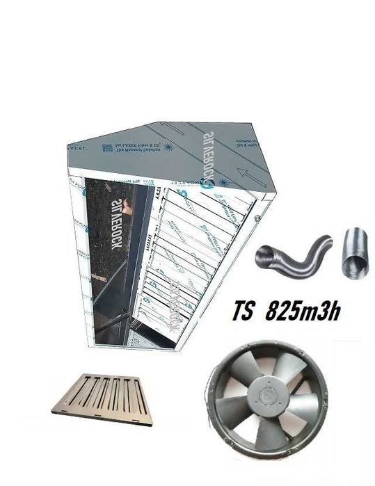 okap gastronomiczny SD PRAWDZIWY 120x700x350 filtry atest PZH TURBINA