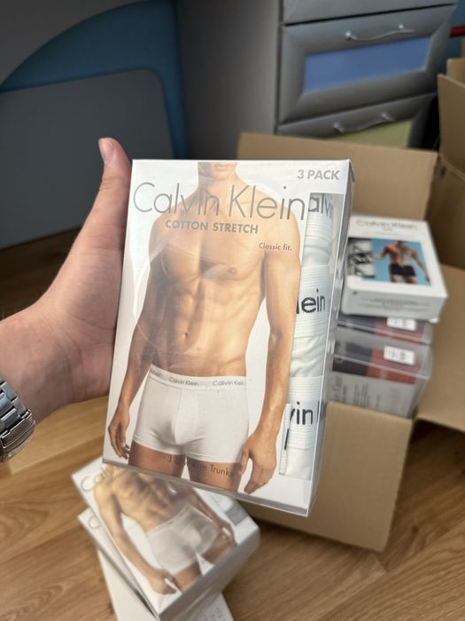 ОРИГІНАЛ! Трусы Calvin Klein 3шт в наборе!! S M L XL 2XL