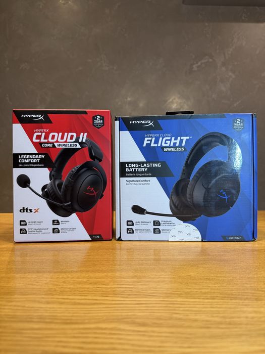 Навушники HyperX Cloud Alpha та HyperX Cloud core II , lll, Flight PS