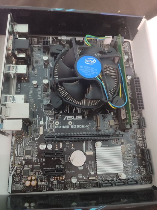 Комплект: ASUS Prime B250M-K + Intel i3-7100 + 4 ГБ RAM  1151