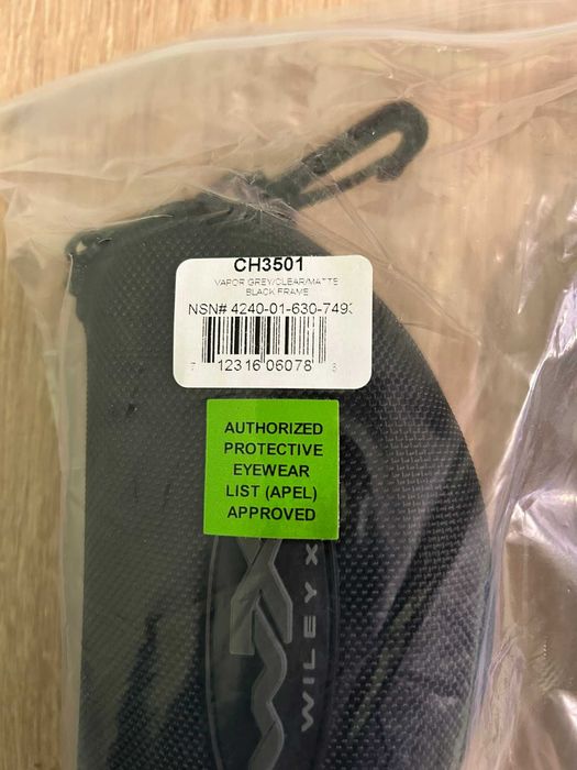 Балістичні окуляри армії США APEL WILEY X Vapor Spectacle Kit