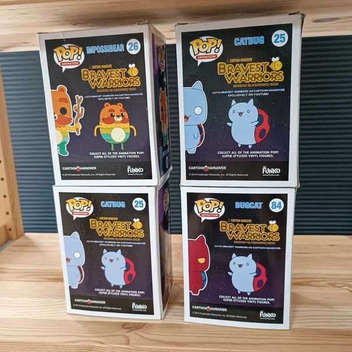Funko Pop Set 4 Bravest Warriors