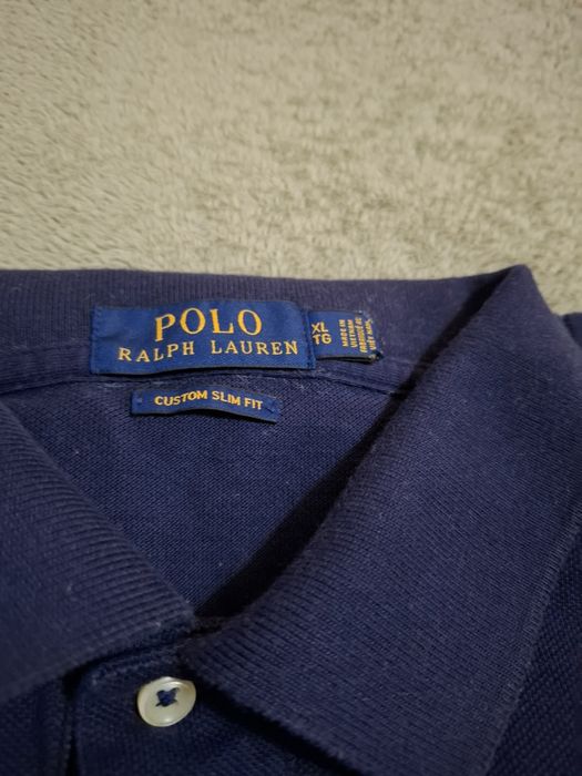 Polo original Ralph Lauren, em tom azul escuro, tam. XL