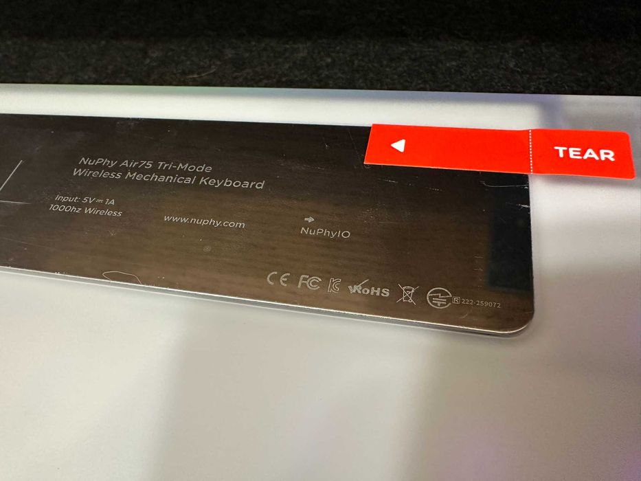 Teclado NuPhy Air75 V3 novo chegou ontem aberto só para testar