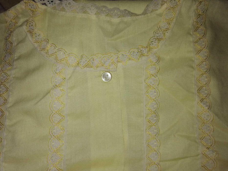 Koszula nocna krótki rękaw cytryna