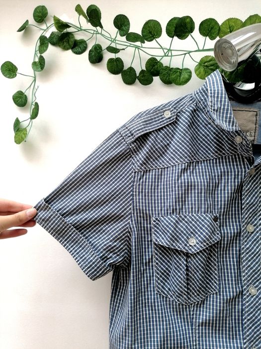 Camisa Axadrezada de Manga Curta