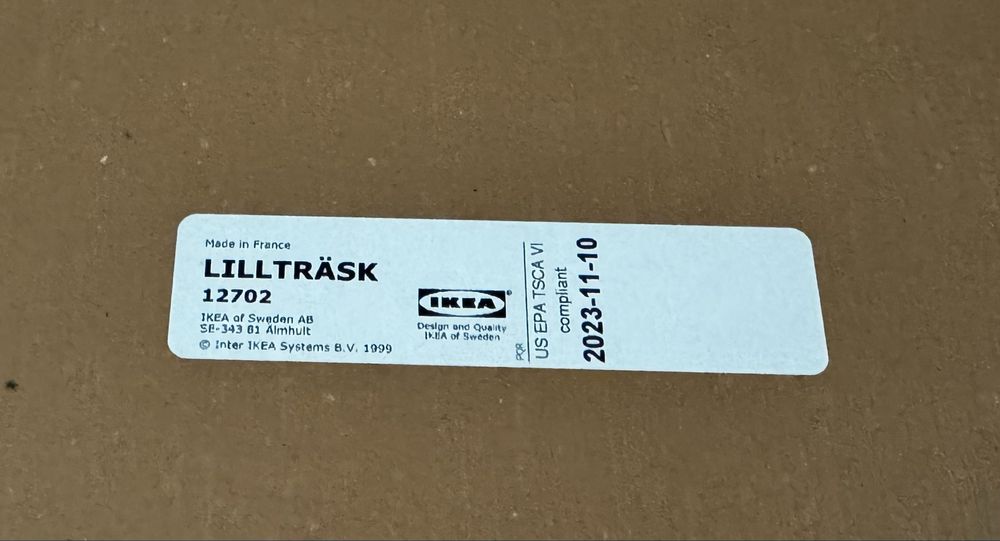 prateleira/tampo LILLTRÄSK branca laminado