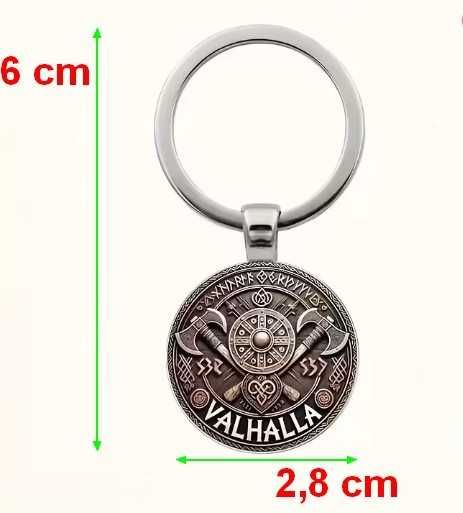 brelok wisiorek Valhalla tarcza Wikingów