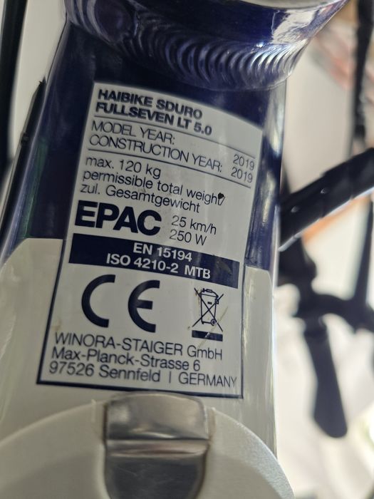 Rower elektryczny FULL  HAIBIKE superstan rama m