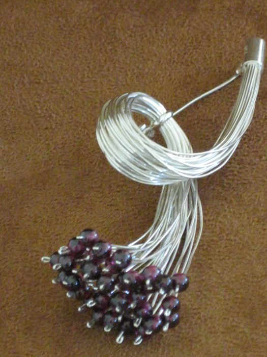 Alfinete Prata Maciça de Lei 925`/.. C/Contraste