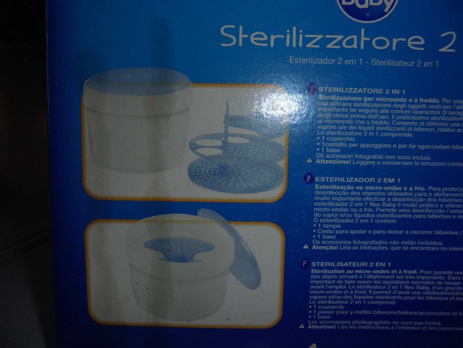 Esterilizador para biberões de bebé