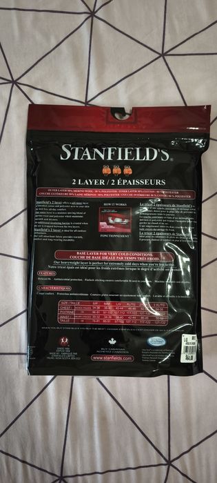 двошарової термобілизни Stanfield's (модель 2 Layer / 2 Épaisseurs)