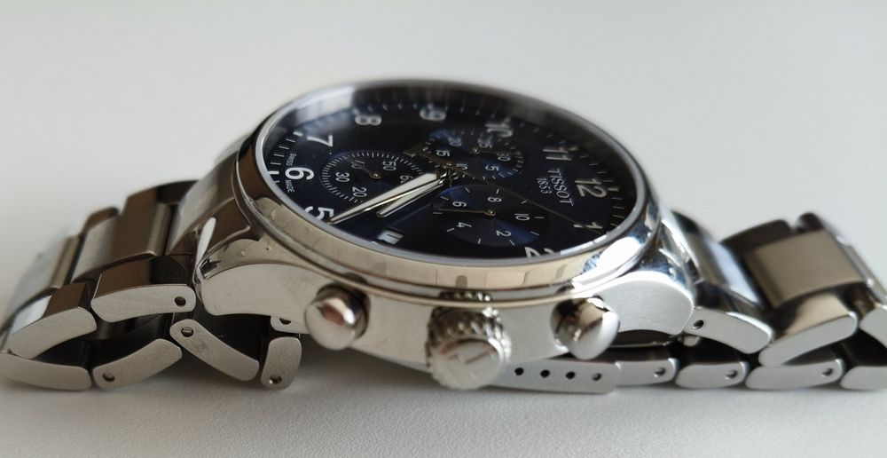 Zegarek TISSOT Chrono XL Classic 45mm | Niebieska Tarcza |  Nowy z pudełkiem