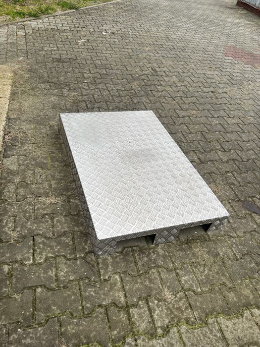 Blacha ryflowana aluminiowa ozdobna euro paleta 1200na 800