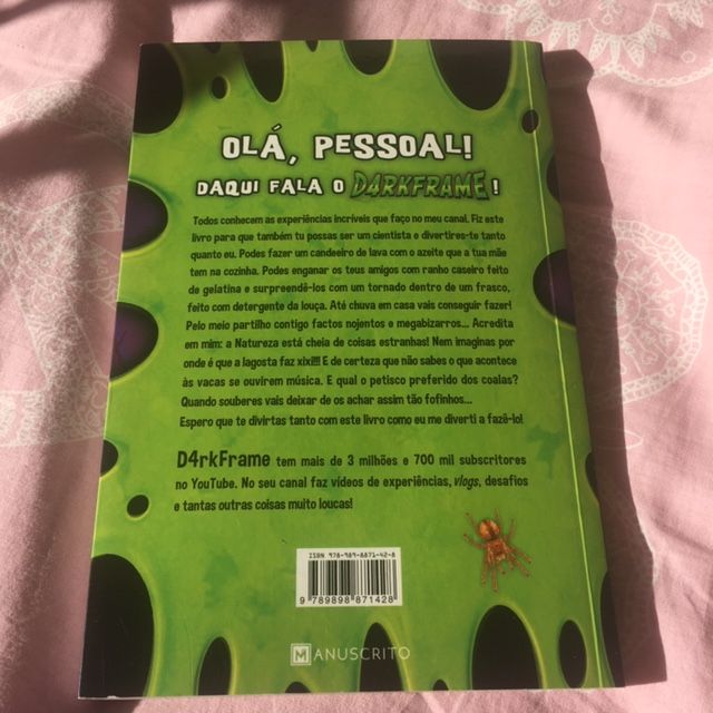 livro D4rkFrame - Experiências Loucas e Factos Bizarros