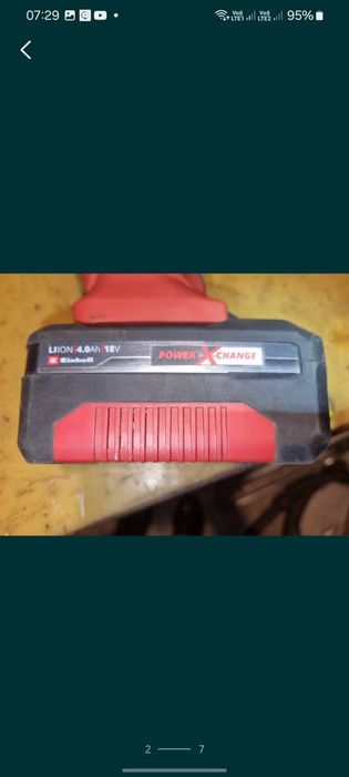 Болгарка акумуляторна Einhell