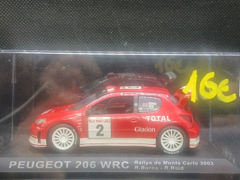 Miniaturas  1:43 Peugeot 206 8 modelos diferentes