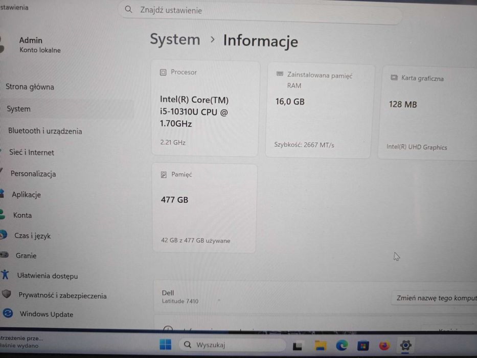 Dell Latitude 7410 i5-10310U-16GB/512 vPro 2in1