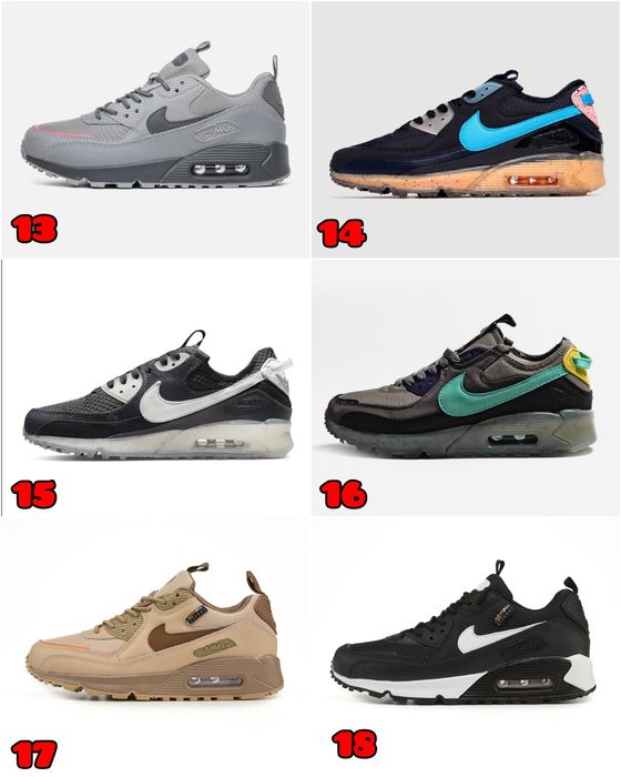 БЕЗ ПЕРЕДПЛАТИ‼️Кросівки Nike Air Max 90 / Демісезонні, Cordura, Термо / 36-46, Унісекс, ПРЕМІУМ
