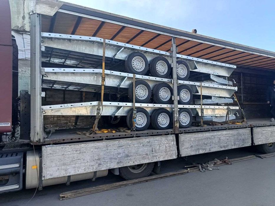 Прицеп эвакуатор. Лафет евакуатор. Трехвісний.