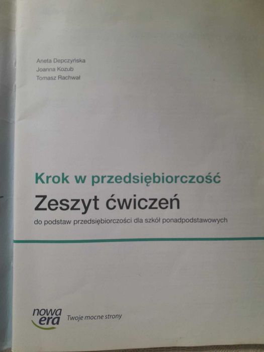 Podręcznik Krok w przedsiębiorczość gratis ćwiczenie