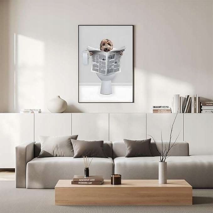 plakat pies czarno biały śmieszny obraz 30x40 bez ramy