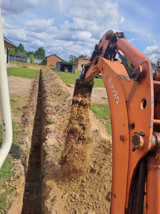 Koparka mini koparka, minikoparka usług ,Usługi minikoparka Wozidło