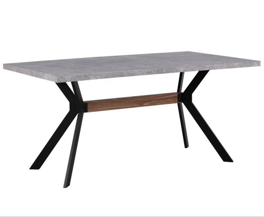 Stół do jadalni efekt betonu 160x90 szary