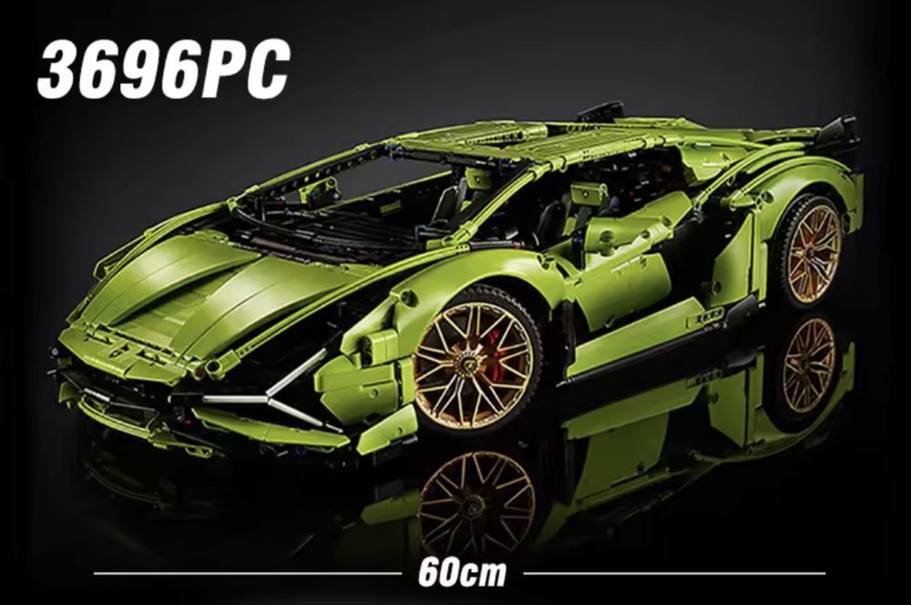 Lamborghini Sián / 3696 elementów / klocki technic/ samochód