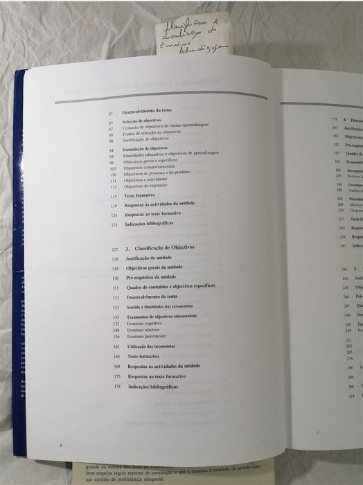 Planificação e avaliação do ensino e aprendizagem