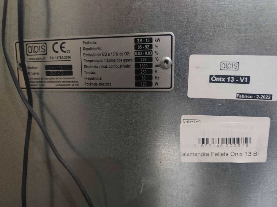 Salamandra a pellets 13kw