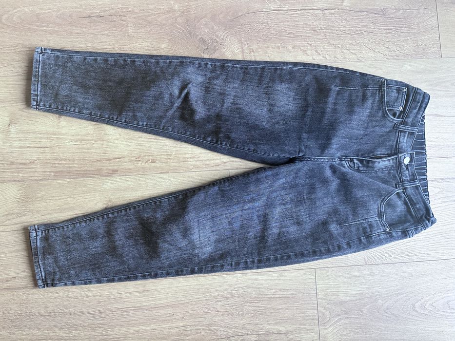 Ciemny denim czarne jeansy M / 38