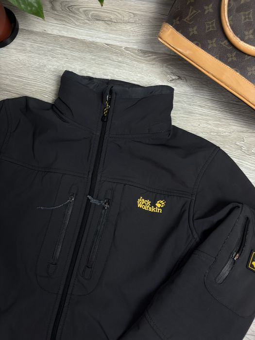 Czarna Kurtka Softshell Jack Wolfskin Męska Wiatroszczelna Trekking L