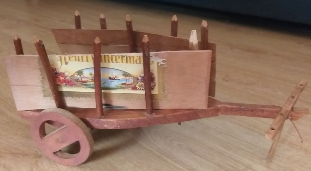 Carro transporte palha madeira