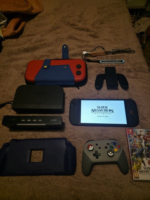 Switch 2 + suas bros pro comando mod capa e etc