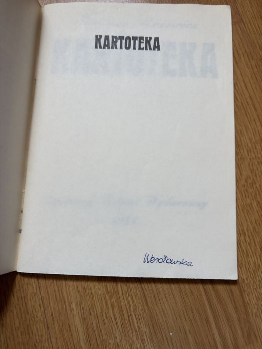 Kartoteka Tadeusz Różewicz 1988 wydanie