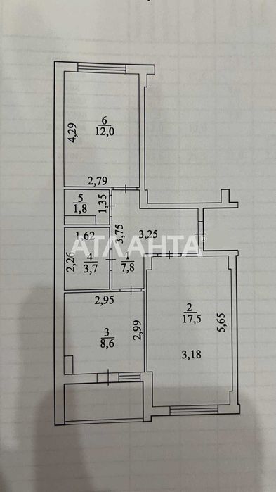 2 комнатная квартира в ЖК «Седьмое Небо»