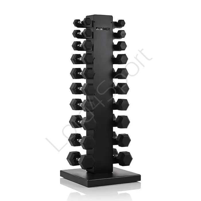 Zestaw hantli HEX 1-10 kg ze stojakiem HAMMER