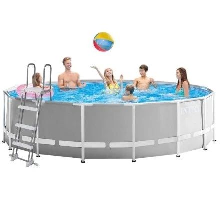 Каркасный бассейн 26716 366*99 круглый лестница фильтр насос каркасний
