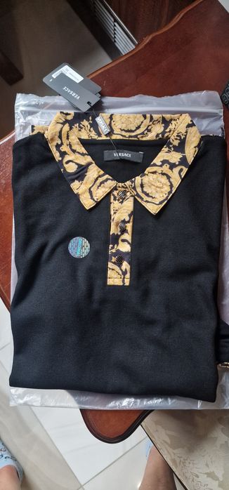 Polo versace z kołnierzykiem