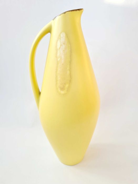 Wächtersbach U. Fesca "Taxis" 35 cm, żółty wazon ideał mid-century fat  lava