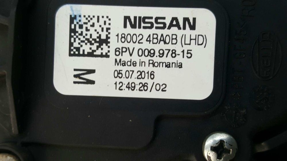 POTENCIÓMETRO PEDAL ACELERADOR NISSAN QASHQAI (J11) ACENTA