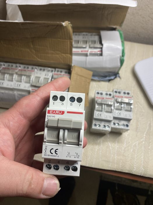 Перекидний автомат GEYA 63A; авр, ats, ручний перемикач вводу резерва