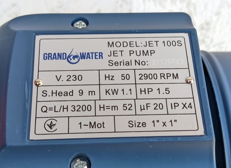 JET 100S + SKR-6  комплект насоса і автоматики насосная станция