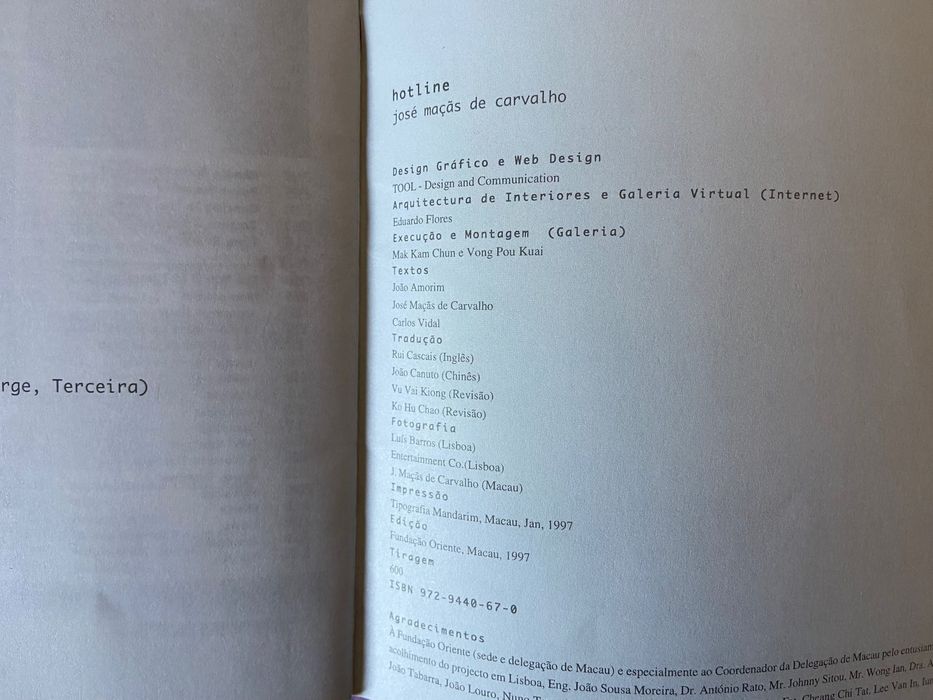 Catálogos Fundação Oriente