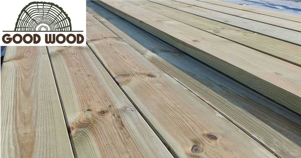Deski tarasowe SZWEDZKIE impregnowane ciśnieniowo NTR deski na taras