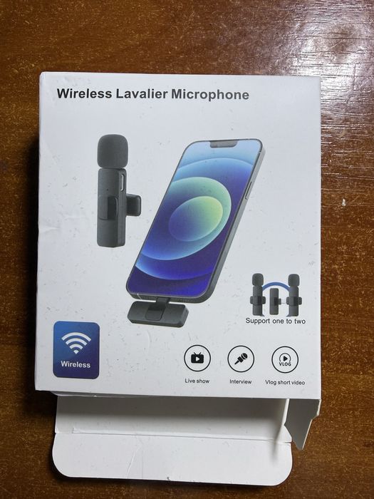 Новий бездротовий петличний мікрофон для запису аудіо та відео