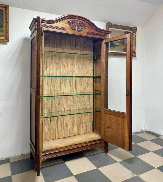 Вітрина дубова витрина дерево сервант 3174