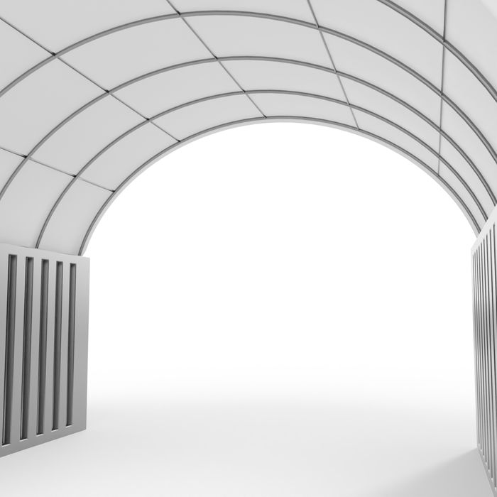 Zadaszenie kontenerowe 6x12m ze ścianą tylną | dostępne od ręki!