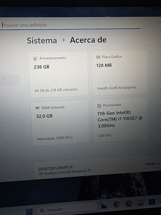 Hp Elitebook 830 G8 - I7 1185g7, 32Gb Ram, Nvme 256gb, 13.3" Fhd